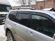 Toyota Land Cruiser Prado 120 2002–2009 Melni turku jumta reliņi Plastmasas stiprinājuma kājas foto 10