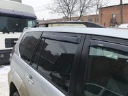 Toyota Land Cruiser Prado 120 2002–2009 Melni turku jumta reliņi Plastmasas stiprinājuma kājas foto 9