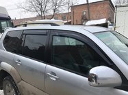 Toyota Land Cruiser Prado 120 2002–2009 Melni turku jumta reliņi Plastmasas stiprinājuma kājas foto 8