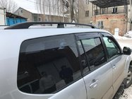 Toyota Land Cruiser Prado 120 2002–2009 Melni turku jumta reliņi Plastmasas stiprinājuma kājas foto 3