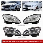 Mercedes C klase W204 2007–2015 LED priekšējie lukturi (2007-2011, 2 gab.) Melna foto 1