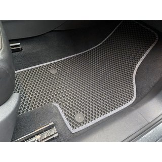Poliuretāna auto paklājiņi (3 rindas, EVA, melni)