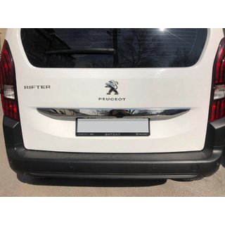 Nerūsējošā tērauda līste virs numura zīmes Peugeot Partner/Rifter 2019– foto 1