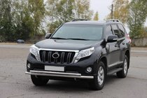 Toyota Land Cruiser Prado 150 2009–2023 Priekšējais aizsargstienis ST014 (nerūsējošais tērauds) 60/42 mm foto 5