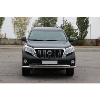 Priekšējais aizsargstienis ST014 (nerūsējošais tērauds) Toyota Land Cruiser Prado 150 2009–2023 foto 2