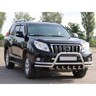 Bullbar WT003-2-Plus (nerūsējošais tērauds) Toyota Land Cruiser Prado 150 2009–2023 foto 1