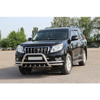 Bullbar WT003-2-Plus (nerūsējošais tērauds) Toyota Land Cruiser Prado 150 2009–2023 foto 2