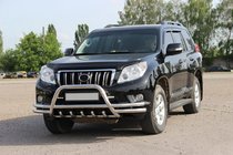 Toyota Land Cruiser Prado 150 2009–2023 Bullbar WT003-2-Plus (nerūsējošais tērauds) foto 2