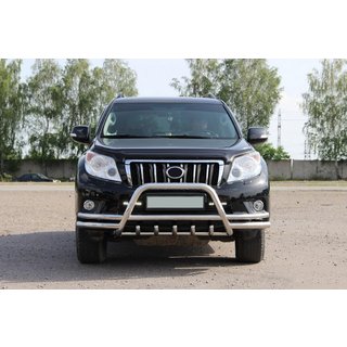 Bullbar WT003-2-Plus (nerūsējošais tērauds) Toyota Land Cruiser Prado 150 2009–2023 foto 3