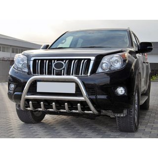 Priekšējais bullbar WT003 (nerūsējošais tērauds) Toyota Land Cruiser Prado 150 2009–2023 foto 1