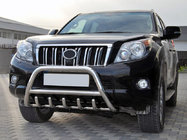 Toyota Land Cruiser Prado 150 2009–2023 Priekšējais bullbar WT003 (nerūsējošais tērauds) foto 1