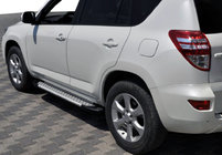 Toyota Rav 4 2006–2013 Sānu pakāpieni Allmond Grey (2 gab., alumīnijs) foto 1