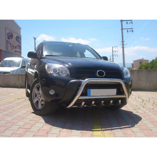 Priekšējais bullbar WT003 (nerūsējošais tērauds) Toyota Rav 4 2006–2013 foto 4