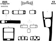 Volvo V70 1997–2000 Paneļa uzlikas Alumīnijs foto 5