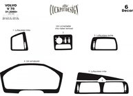 Volvo V70 2000–2007 Instrumentu paneļa uzlikas (2000-2005) Alumīnijs foto 2