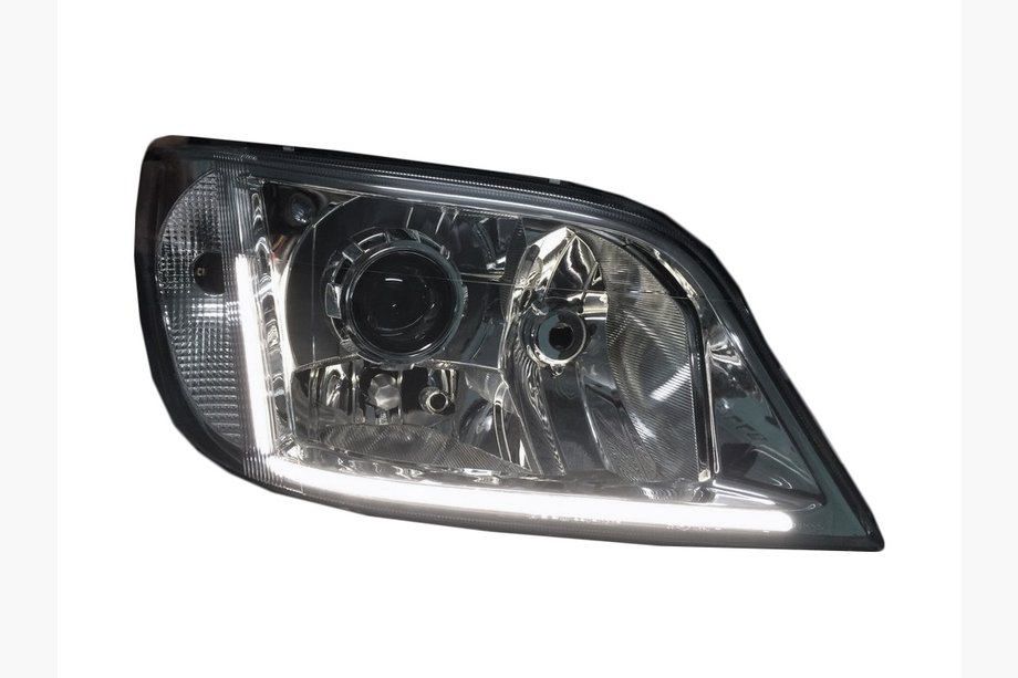 Mercedes Sprinter W901/902/903/904/905 1995–2006 Priekšējie lukturi ar 1 lēcu ↗ LED (2 gab., Taivāna) Image