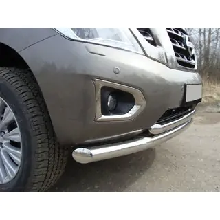 Priekšējais aizsargstienis ST014 (nerūsējošais tērauds) Range Rover III L322 2002–2012 foto 3