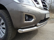 Ford Galaxy 1995–2006 Priekšējais dubultais aizsargstienis ST014 (nerūsējošais tērauds) 51 x 42 mm foto 1