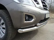 Ford Galaxy 1995–2006 Priekšējais dubultais aizsargstienis ST014 (nerūsējošais tērauds) foto 1