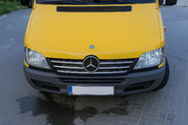Mercedes Sprinter W901/902/903/904/905 1995–2006 Radiatora režģa apmales uzlikas (2002-2006, 5 daļas, nerūsējošais tērauds) foto 3