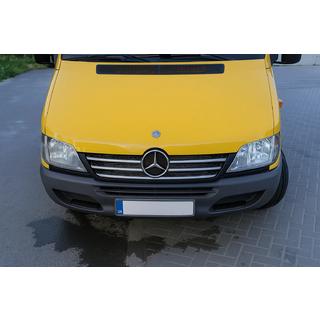 Radiatora režģa apmales uzlikas (2002-2006, 5 daļas, nerūsējošais tērauds) Mercedes Sprinter W901/902/903/904/905 1995–2006 foto 3