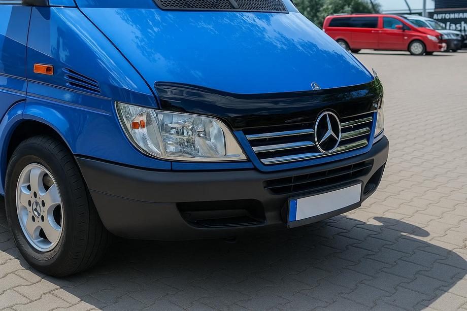 Mercedes Sprinter W901/902/903/904/905 1995–2006 Radiatora režģa apmales uzlikas (2002-2006, 5 daļas, nerūsējošais tērauds) Image