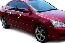 Mitsubishi Lancer 9 2004–2008 Ārējās logu apmales (4 gab., nerūsējošais tērauds) Carmos - turku teras foto 1