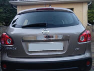 Nissan Qashqai 2007–2010 Uzliktnis virs numura zīmes (nerūsējošais tērauds) Bez pogas, Carmos – turku tērauds foto 1