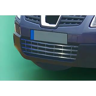 Bampera režģis (nerūsējošais tērauds) Nissan Qashqai 2007–2010 foto 1