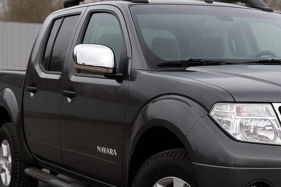 Nissan Navara 2006–2015 Spoguļu uzlikas (2 gab., nerūsējošais tērauds) Bez virzienrādītāja atkārtotāja Image