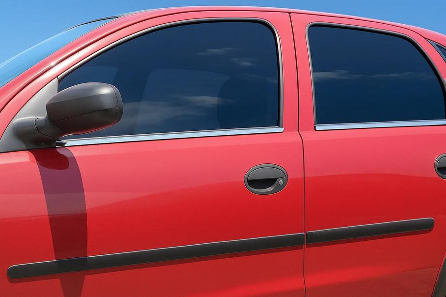Opel Corsa C 2000–2006 Ārējās logu apmales (4 gab., nerūsējošais tērauds) Image