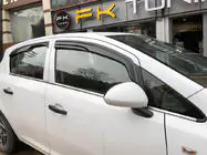 Opel Corsa D 2007–2014 Ārējās logu apmales (4 gab., nerūsējošais tērauds) foto 1
