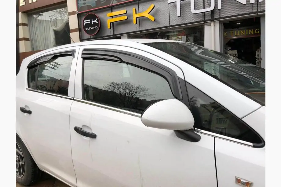 Opel Corsa D 2007–2014 Ārējās logu apmales (4 gab., nerūsējošais tērauds) Image