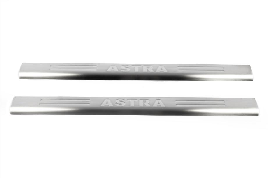 Opel Astra G Classic 1998–2012 Omsa nerūsējošā tērauda sliekšņu uzlikas Foto 2
