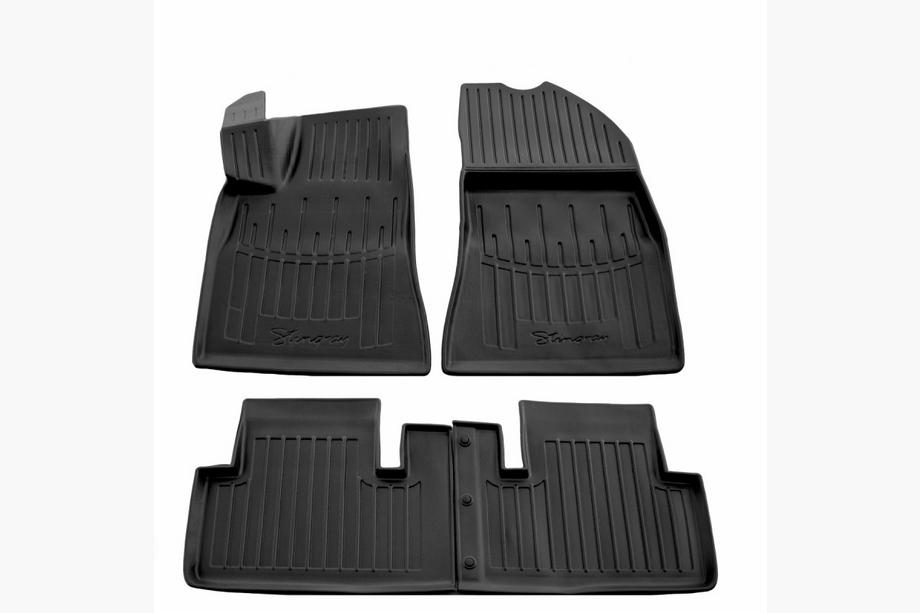 Tesla Model 3 2017– Stingray 3D salona paklājiņu komplekts (4 gab., poliuretāns) Image