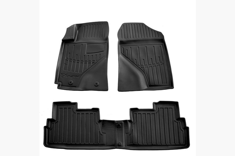 Toyota Corolla Verso 2004–2009 Stingray 3D salona paklājiņu komplekts (4 gab., poliuretāns) Image