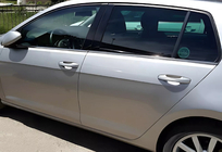 Volkswagen Golf 7/E-Golf 2012–2020 Apakšējās logu līstes Black Chrome (4 gab., nerūsējošais tērauds) foto 1