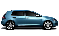 Volkswagen Golf 7/E-Golf 2012–2020 Apakšējās logu līstes Black Chrome (4 gab., nerūsējošais tērauds) foto 3