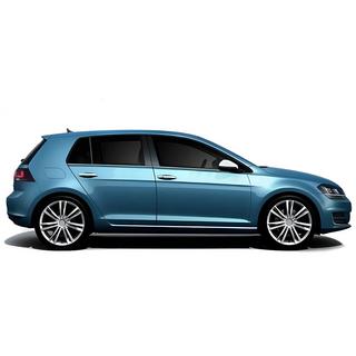 Apakšējās logu līstes Black Chrome (4 gab., nerūsējošais tērauds) Volkswagen Golf 7/E-Golf 2012–2020 foto 3
