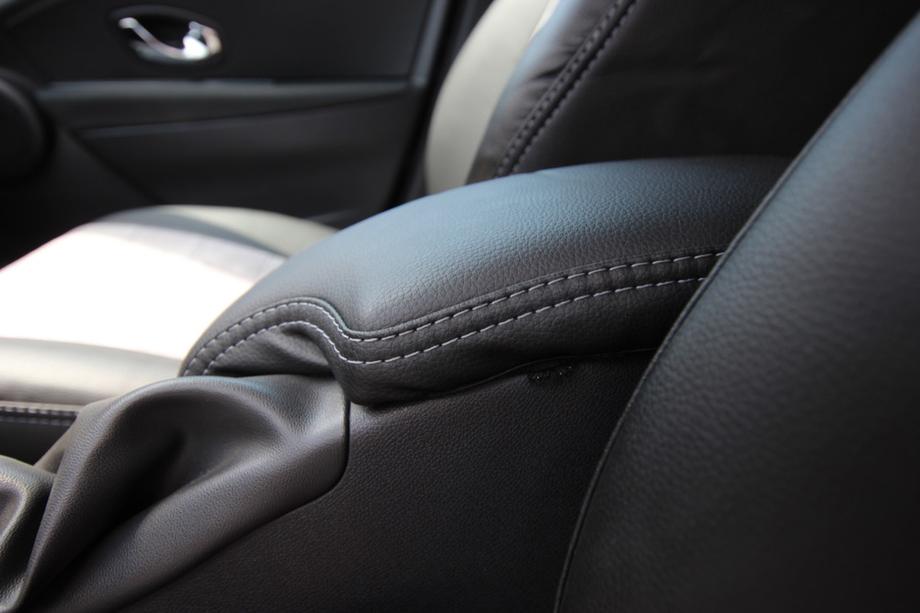 Renault Megane III 2009–2016 Automašīnas sēdekļu pārvalki eko āda + audums + Antara Antara A0010 (pilns salons) Foto 10