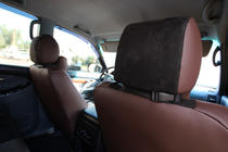 Toyota Land Cruiser Prado 120 2002–2009 Auto sēdekļu pārvalki eko āda + audums + Alcantara Antara A088 (pilns salons) foto 19