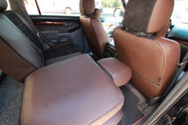 Toyota Land Cruiser Prado 120 2002–2009 Auto sēdekļu pārvalki eko āda + audums + Alcantara Antara A088 (pilns salons) foto 20