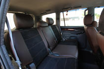 Toyota Land Cruiser Prado 120 2002–2009 Auto sēdekļu pārvalki eko āda + audums + Alcantara Antara A088 (pilns salons) foto 8