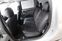 Renault Logan I 2005–2008 Auto sēdekļu pārvalki eko āda+audums+Alcantara Antara A001 (pilns salona komplekts) foto 7