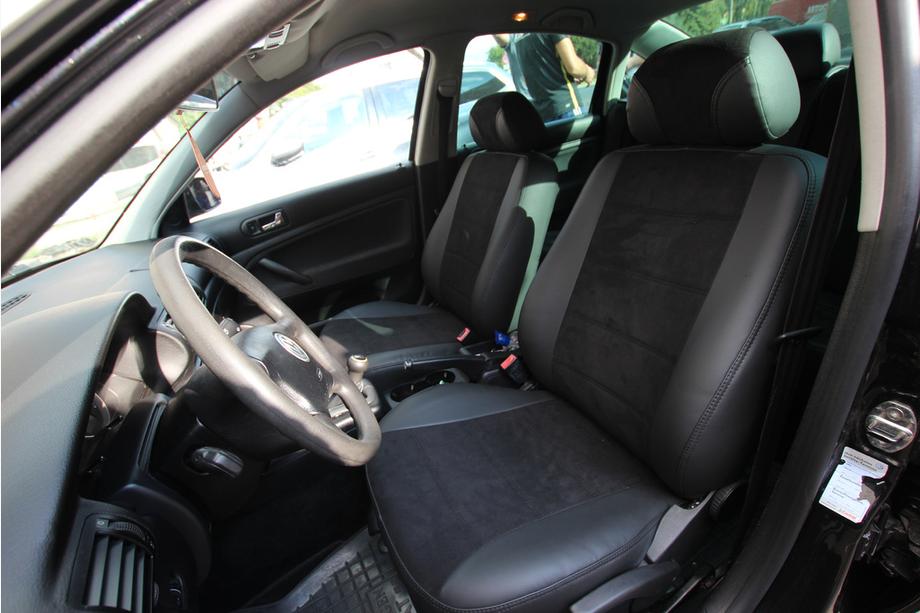 Volkswagen Passat B5 1997–2005 Auto sēdekļu pārvalki eko āda+audums+Alcantara Antara A001 (pilns salona komplekts) Foto 1