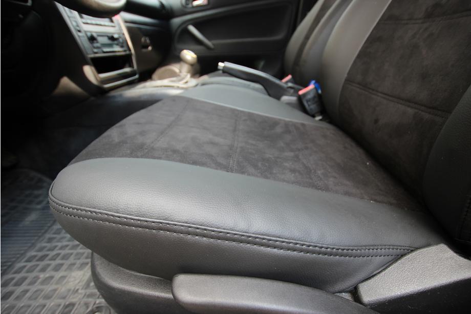 Volkswagen Passat B5 1997–2005 Auto sēdekļu pārvalki eko āda+audums+Alcantara Antara A001 (pilns salona komplekts) Foto 2