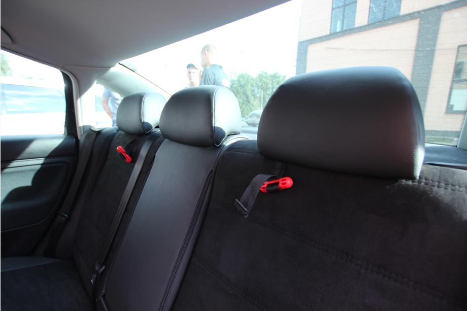 Volkswagen Passat B5 1997–2005 Auto sēdekļu pārvalki eko āda+audums+Alcantara Antara A001 (pilns salona komplekts) Foto 4