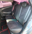 Hyundai Accent 2011–2017 Auto sēdekļu pārvalki eko āda+audums+Alcantara Antara A001 (pilns salona komplekts) foto 6