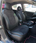 Hyundai Accent 2011–2017 Auto sēdekļu pārvalki eko āda+audums+Alcantara Antara A001 (pilns salona komplekts) foto 1
