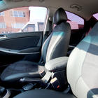 Hyundai Accent 2011–2017 Auto sēdekļu pārvalki eko āda+audums+Alcantara Antara A001 (pilns salona komplekts) foto 9